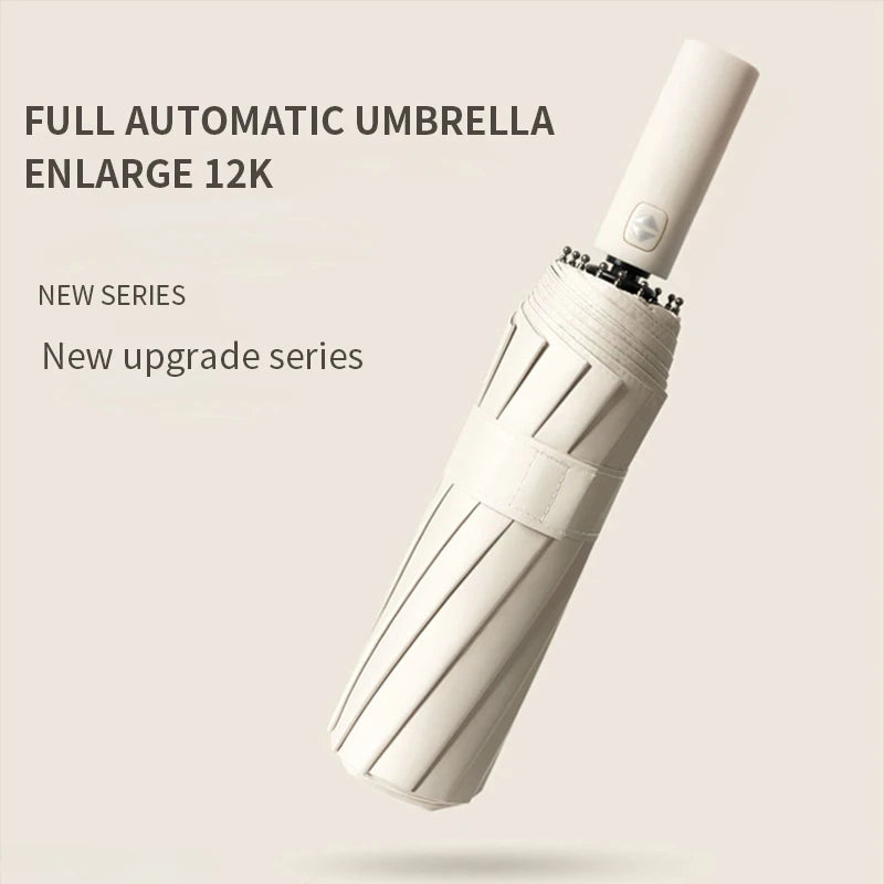 Xiaomi 12 Bone Solid color Automatic umbrella Light Collapsible Large size sunshade Uv protection