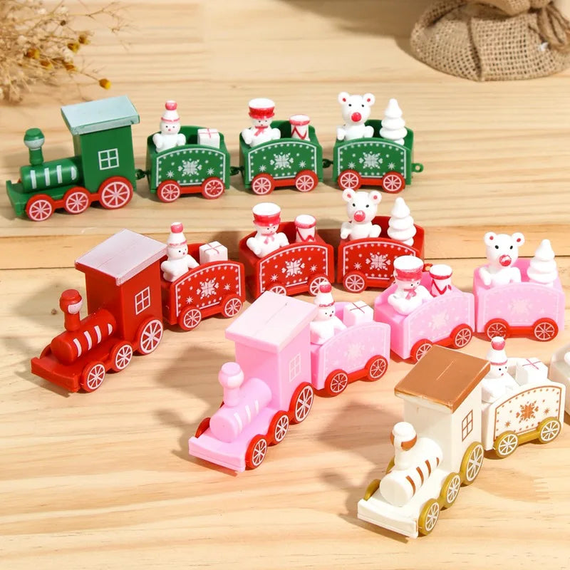 Christmas Train Merry Christmas Decorations For Home 2024 Cristmas Ornament Xmas Navidad Noel Gifts Happy New Year 2025 Gifts