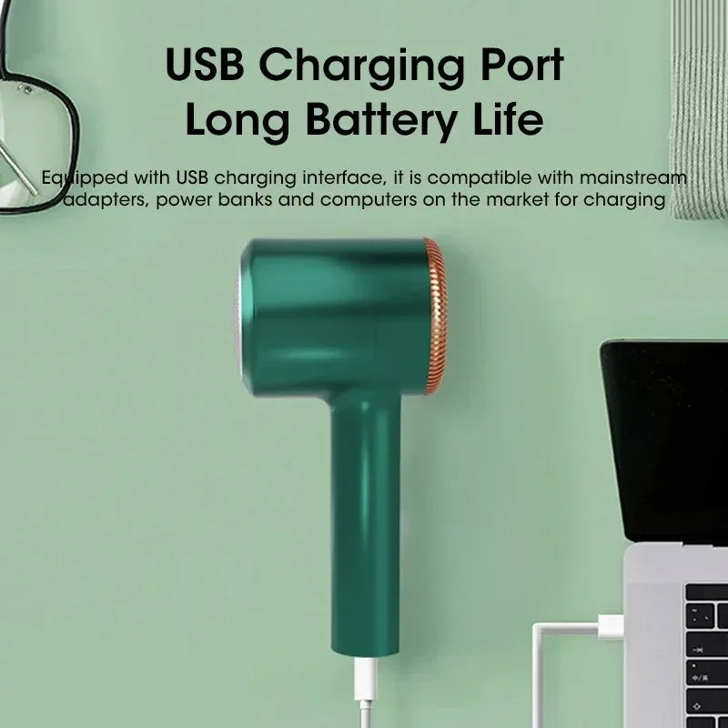 Portable Electric Pellets Lint Remover USB Rechargeable Clothes Sweater Shaver for Hair Ball Removal Plush Clothing Razor